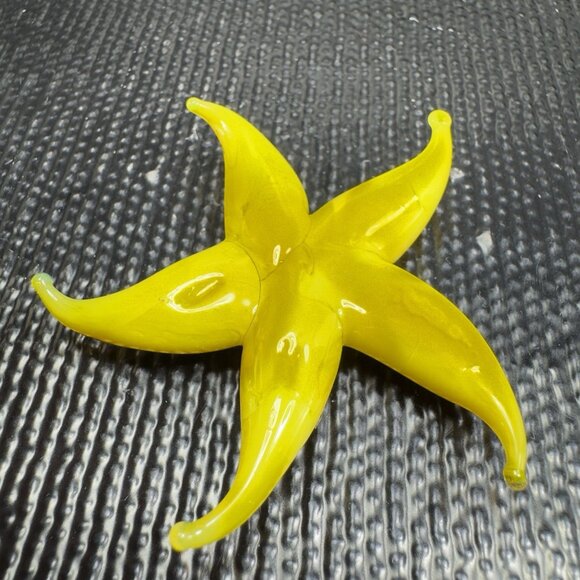 Venetian Art Glass Hand Blown Starfish Hand Made Italian Glass Delicate Figure - Picture 8 of 12